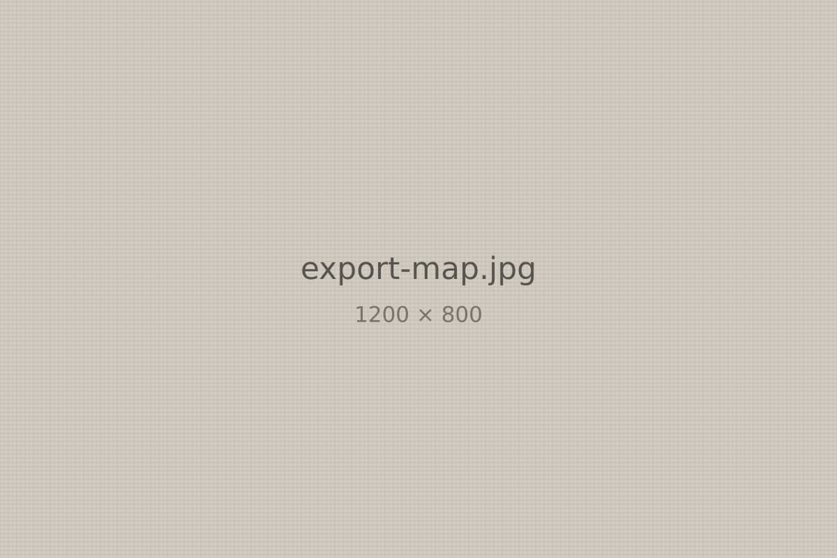 Map of [COMPANY_NAME]'s export markets