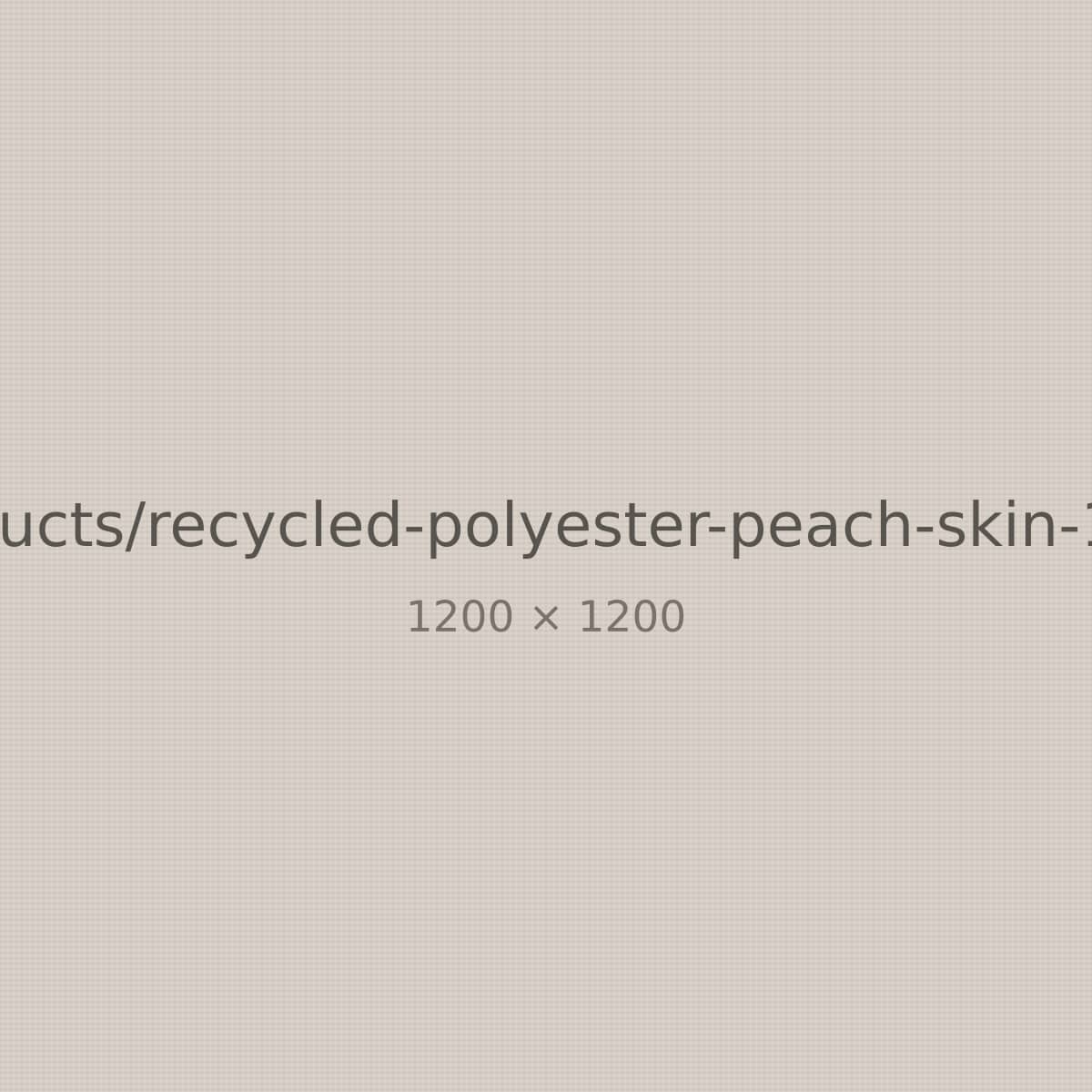 Recycled Polyester Peach Skin fabric